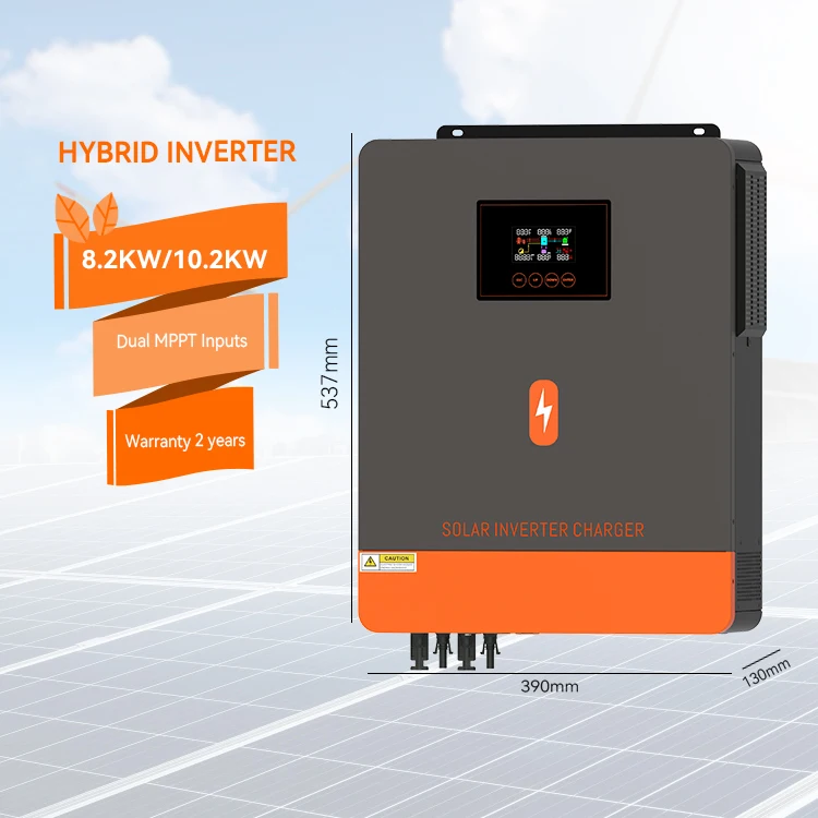 Powmr 10.2Kw 48V On Grid Off Inverter Solare 220/230V Doppio Mppt Ibrido Per Sistema Energetico