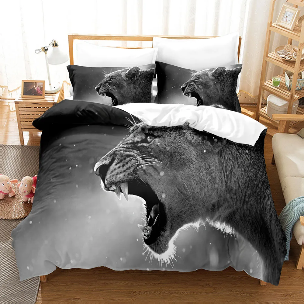 

3DThe LionBedding Sets Duvet Cover Set With Pillowcase Twin Full Queen King Bedclothes Bed Linen