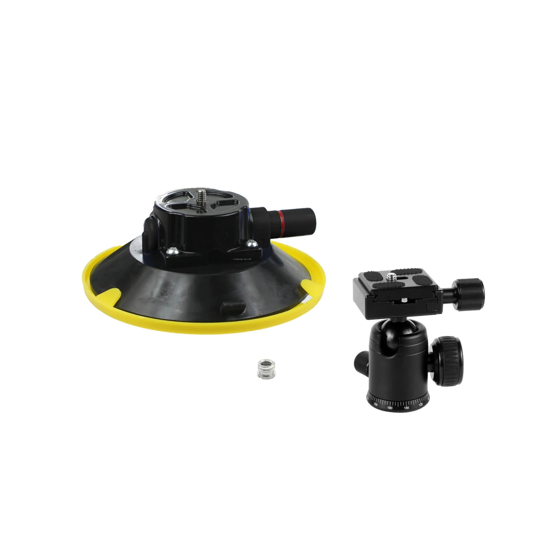 6 Zoll 4,5 Zoll 3 Zoll Handpumpe Vakuum Saugnapf 1/4 Zoll Kamera Stabilisator Halter für RAM GoPro Insta360 One Auto Lampe Ständer Auto Sucker – Detail 28