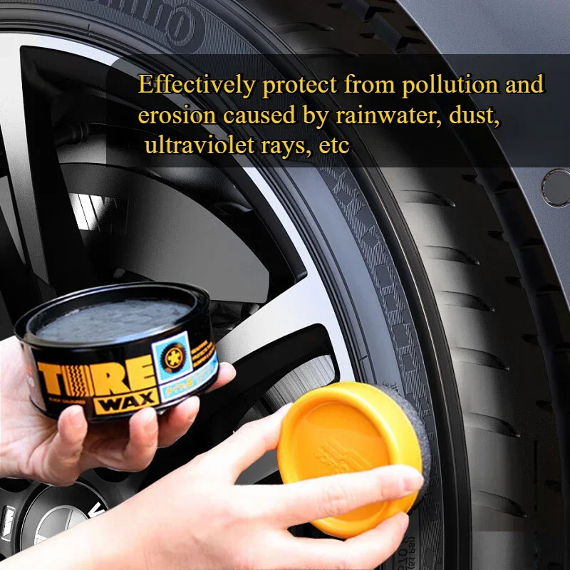Soft99 Tire Coating Wax Car Tire Retreading Blackening Polish Brightener Protecting Maintenance Refurbishing car tire wax tire polishing paste 170g
