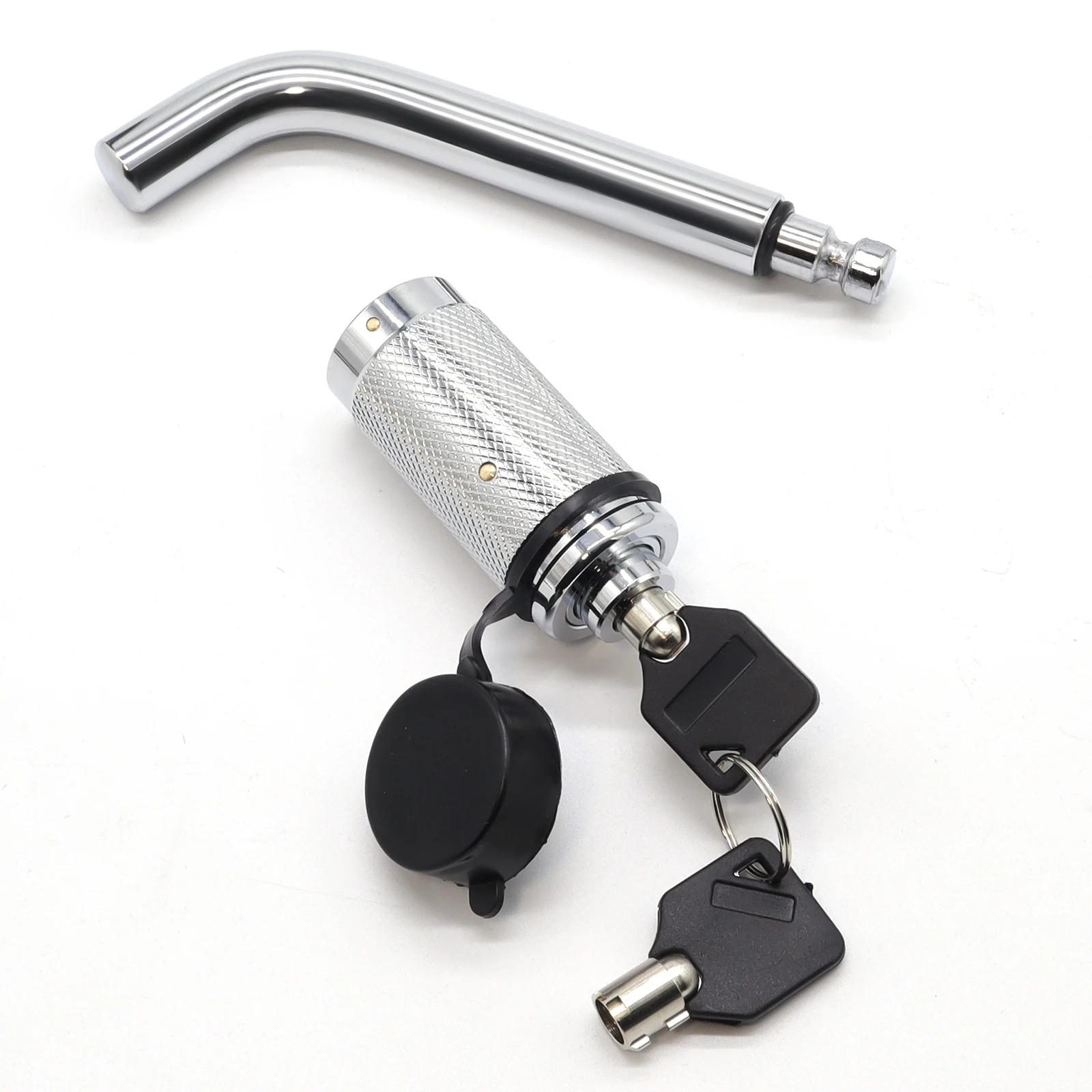 Trailer Hitch Pin Lock 5/8" Dual Receiver Locking Tow Towing Trailer RV Car Accessories Heavy Duty Universal 2 keys Copper core