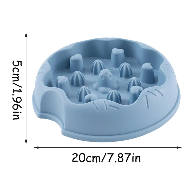 Slow Feeder Dog Bowls Dish Puppy Food Water Bowl For Dog Cat Non Slip Slow Eating Puzzle Maze Fun Pets Feeding Bowl Anti-gulping 6