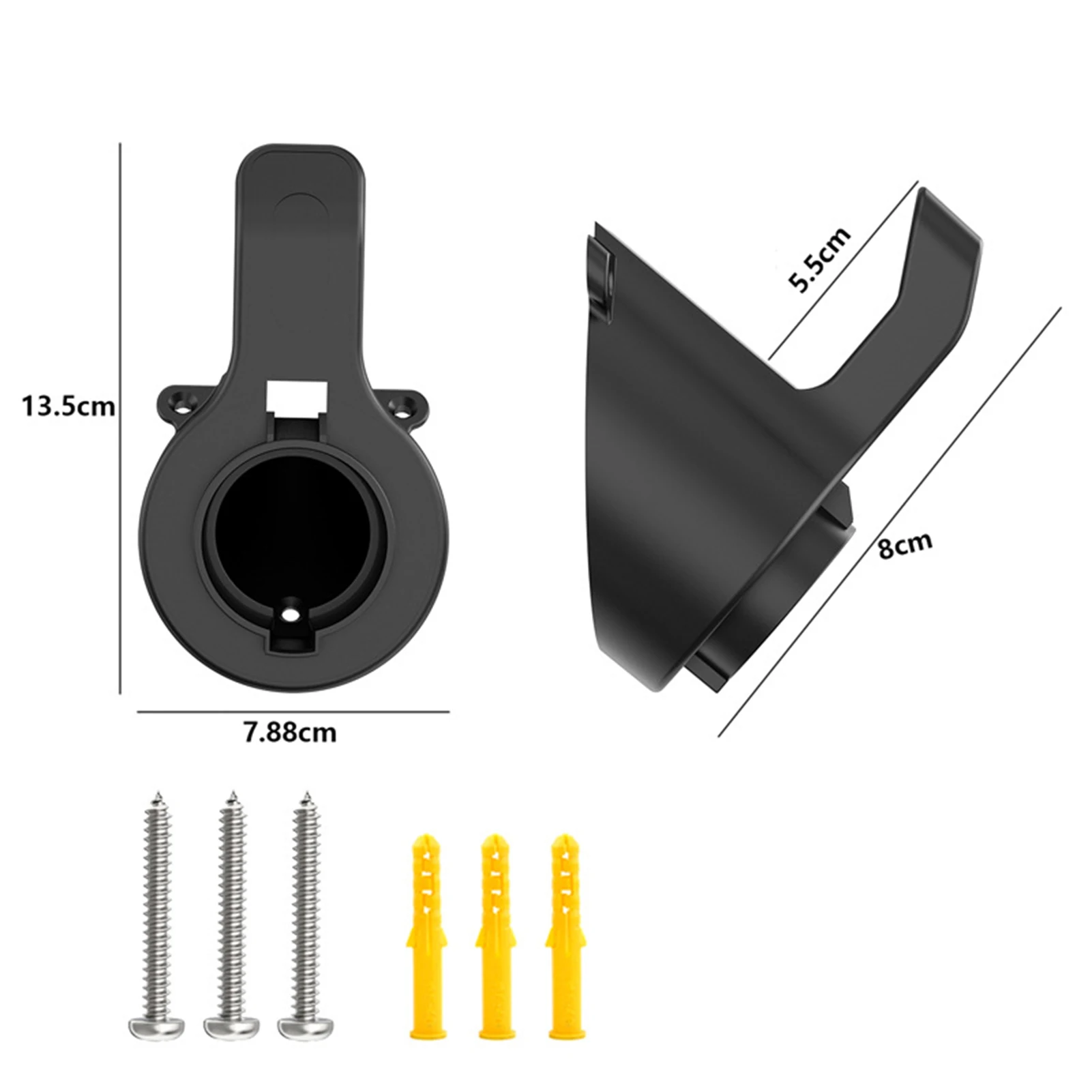 J1772 EV Charger Holder Fixed Base Charger Nozzle Holster Dock Electric Vehicle Car NEVs Wall-Mount Gun-Head Socket Connector ev charger