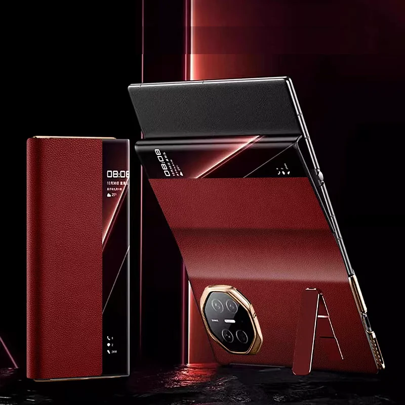 Premium Rotating Stand PU Leather Flip Book Cover
