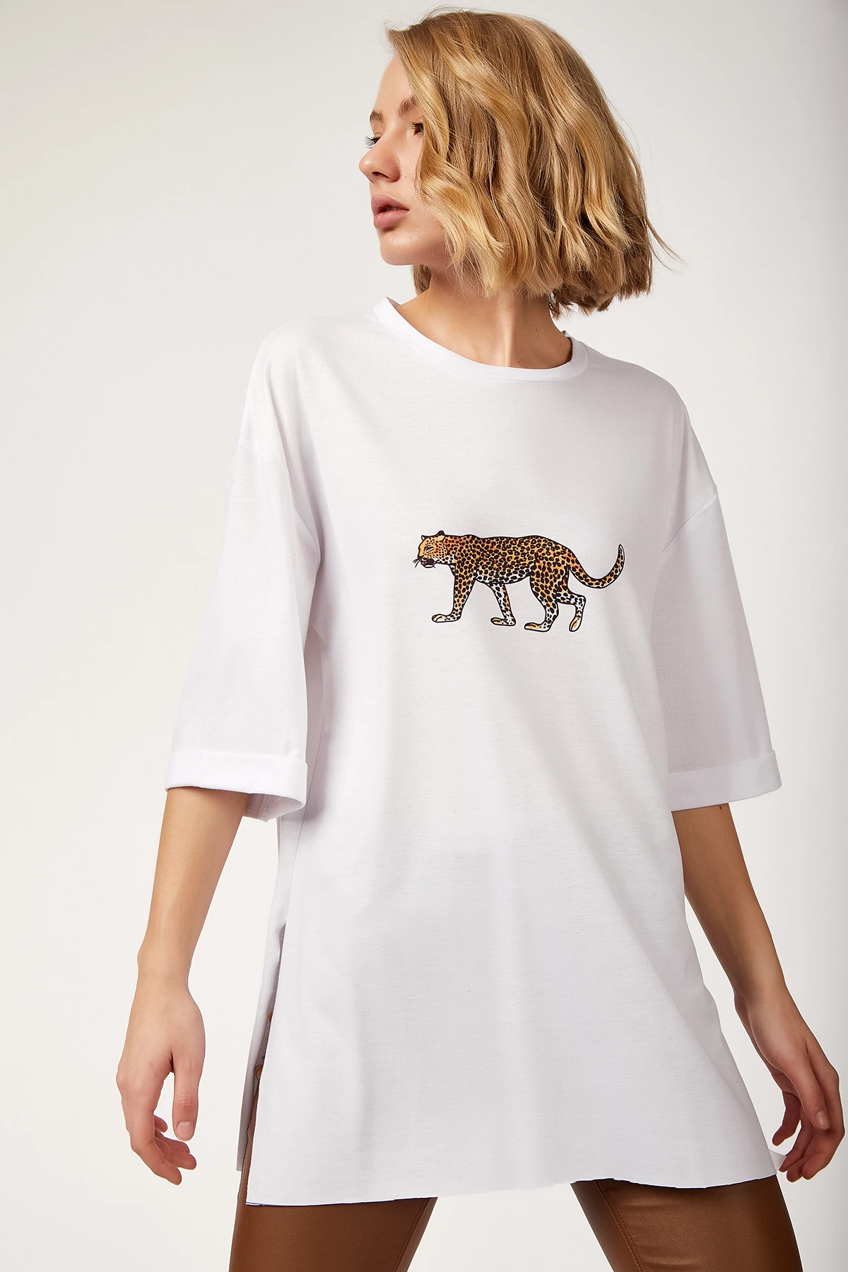 lion-printed-so-slits-tshirt-2021-summer-spring-women-'s-t-shirt-fashion-tops-sexy-print-ladies-top