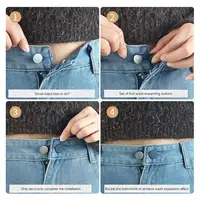 1/4/8/12Pcs 15mm 18mm Easy-Adjus No-Sew Jean Waist Extenders - Adjustable Pants Button Expanders Adds 1-1.4 Inch Unisex 2