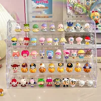Multilayer Acrylic Display Stand Durable Display Rack For Cupcake Perfume Doll Transparent Trapezoidal Blind Box Storage Shelf 1