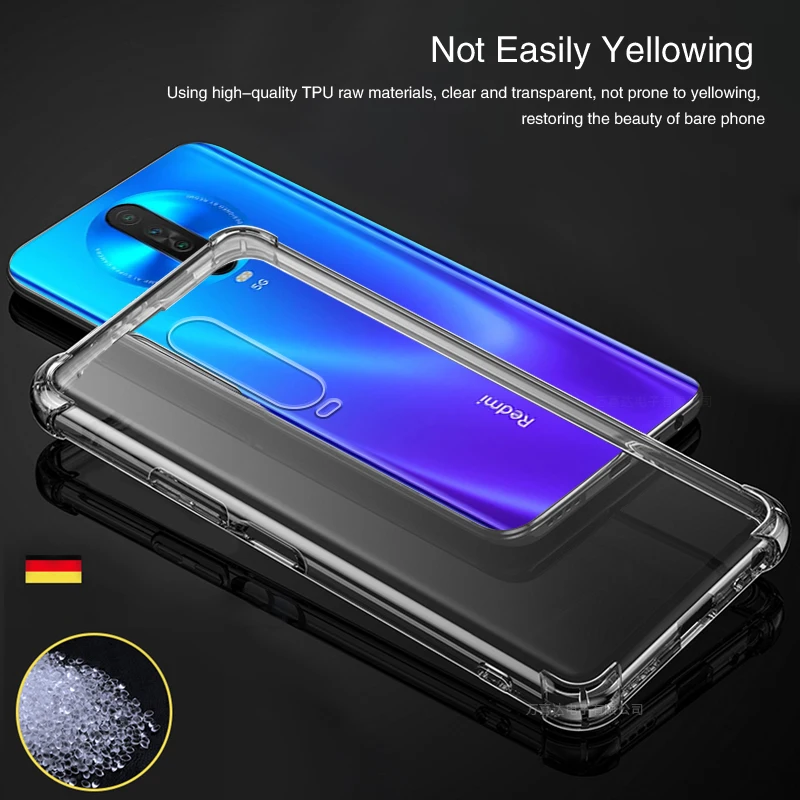 Shockproof Clear Silicone Mobile Phone Case – Airbag Protection