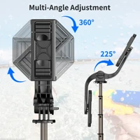Q10 Aluminum Alloy Mini Bluetooth Remote Tripod Handheld Selfie Stick 360° Rotation Tripe Stabilizer for Xiaomi iPhone 13 14 - Image 2
