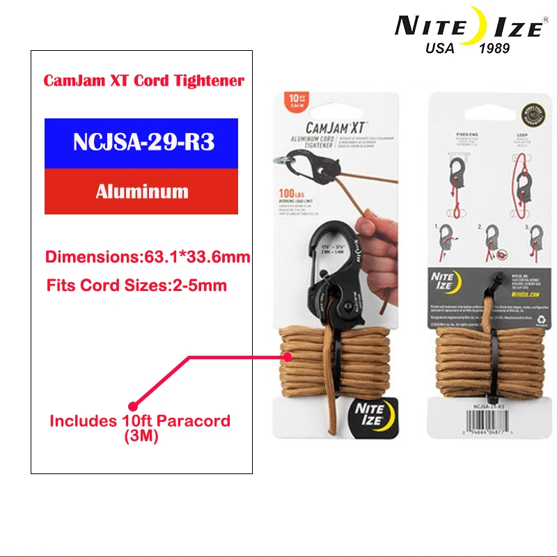 Tendeur CamJam Aluminium Nite Ize - Tac Store