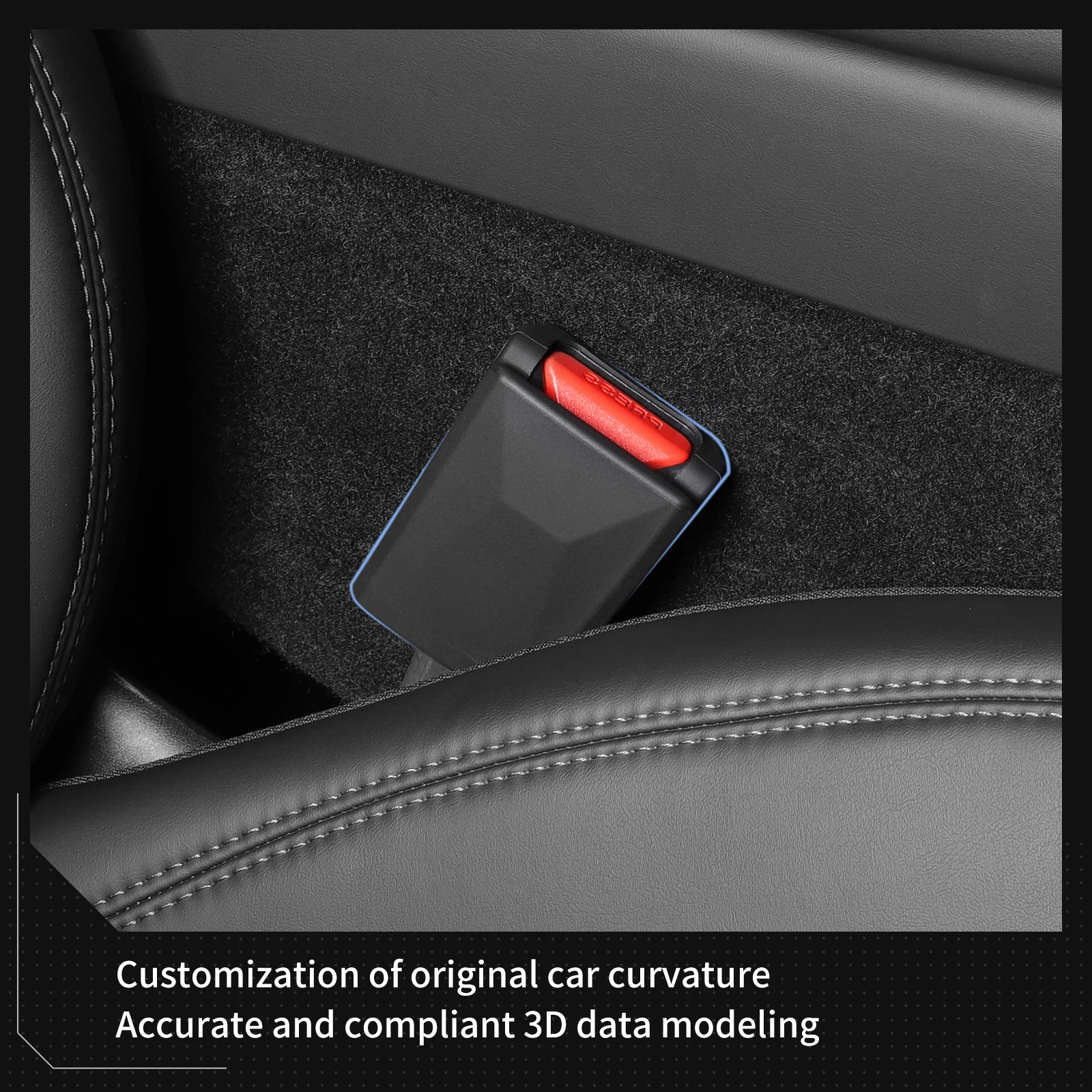Premium Car Seat Belt Buckle Protective Cover - Auto Accessories