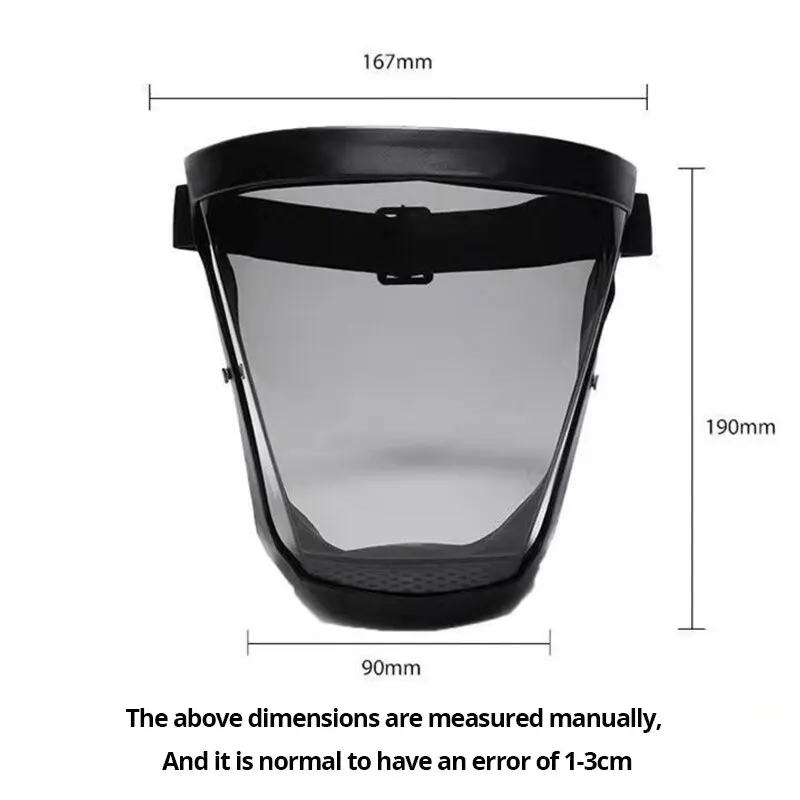 Work Protection Mask 1pc Transparent Full Reusable Dustproof Antifog WindproofMask HD Safety Glasses Protection Antisplash Mask With Filters