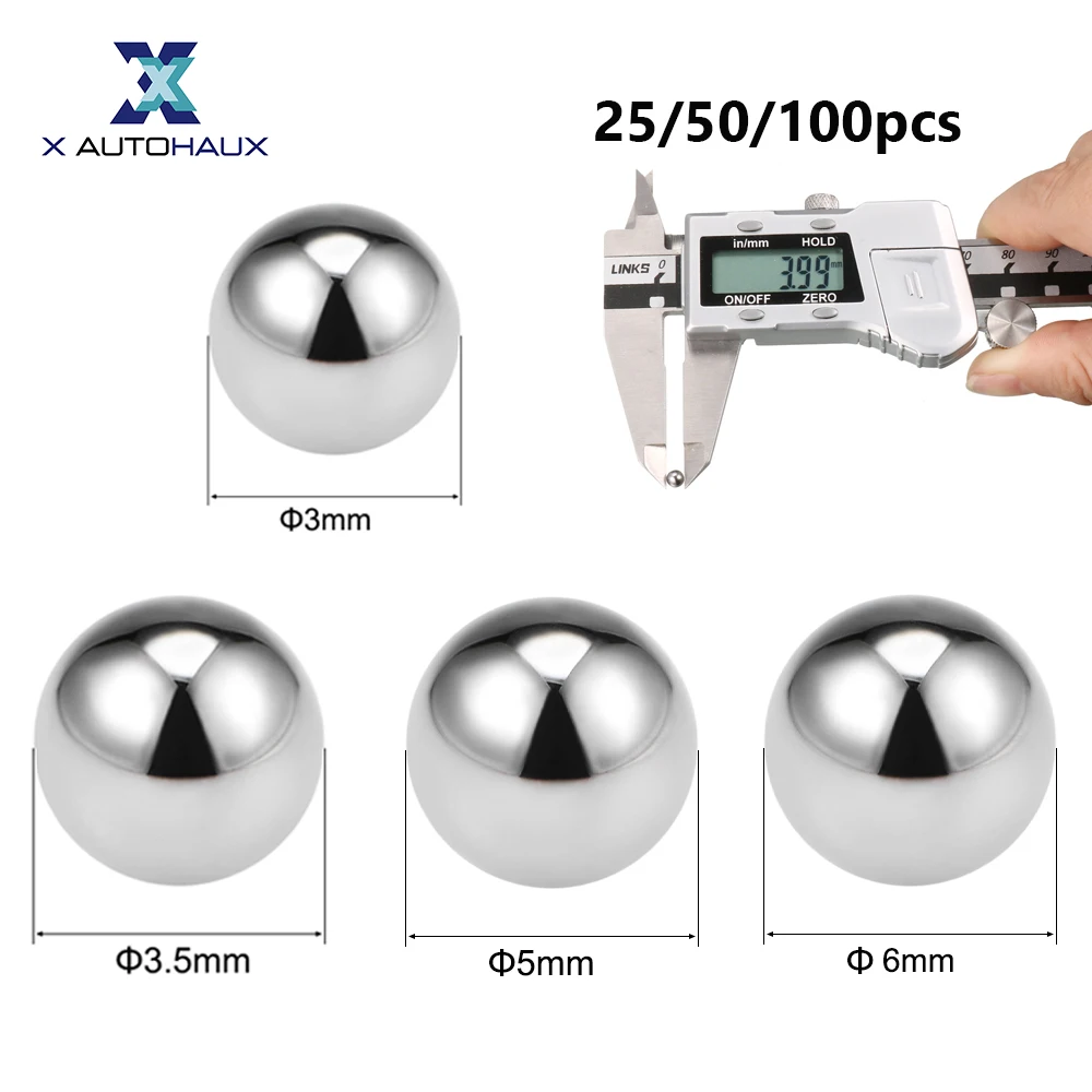 Precision Balls 3mm-6mm Solid Chrome Steel For Ball Bearing 25/50/100pcs