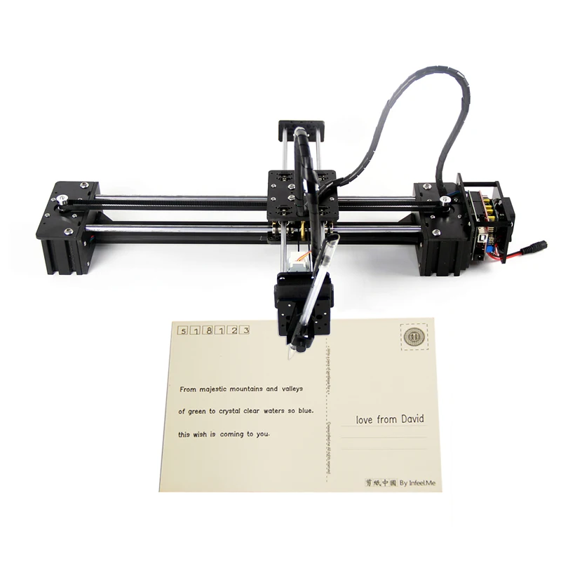 Slideway Moving 3 Axis Stepper Motor Control DIY LY Pen Drawing Robot Lettering Corexy XY-plotter Drawing Writing Support Laser