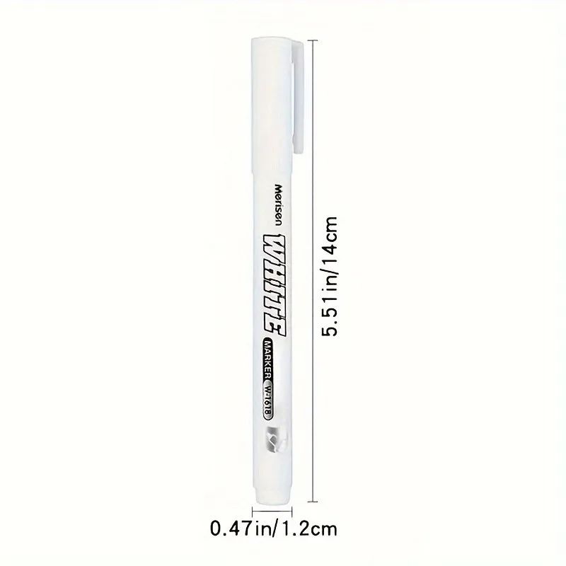 2/3/5pcs White Paint Markers Waterproof Rubber Permanent 1.0mm Marker Pen Car Tyre Tread Environmental Tire Painting Graffti 2
