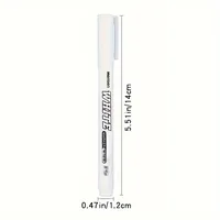 2/3/5pcs White Paint Markers Waterproof Rubber Permanent 1.0mm Marker Pen Car Tyre Tread Environmental Tire Painting Graffti 2