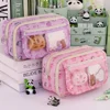 9-Layer Pencil Bag Creative Capybara/Panda Pen Bag Large Capacity Pencil Case Dirt-proof Stationery Organizer School Office 5