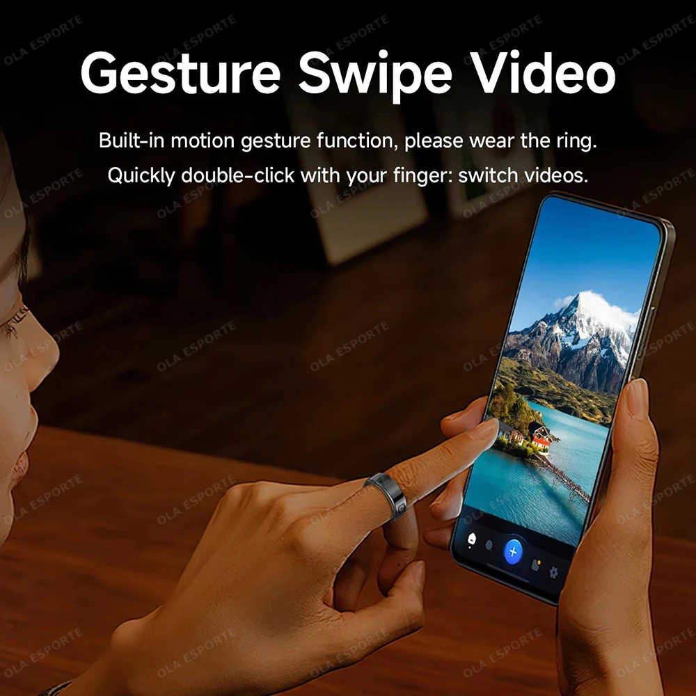 Xiaomi SR08 حلقة ذكية للرجال والنساء شاشة عرض LED...