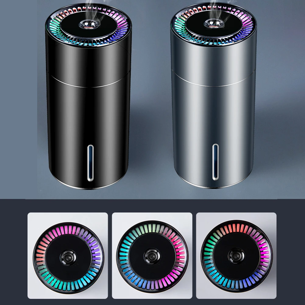 Car Humidifier Rechargeable Intelligent Mute Colorful Ambient Light USB Portable Air Fragrance Diffuser Automatic Timing