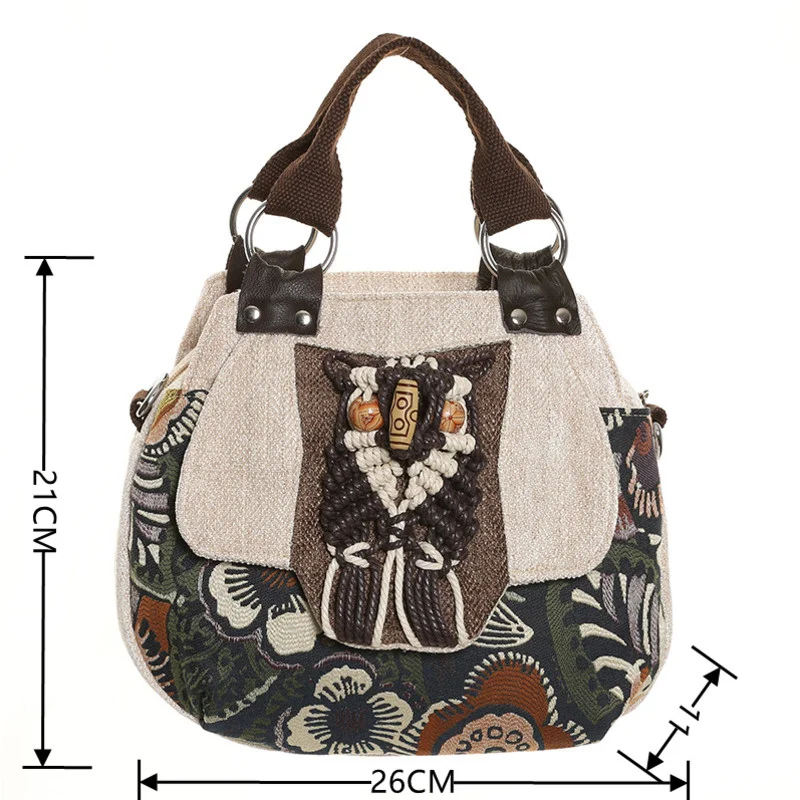 MOTAORA New Vintage Messenger Handbag Ladies Large - Image 6