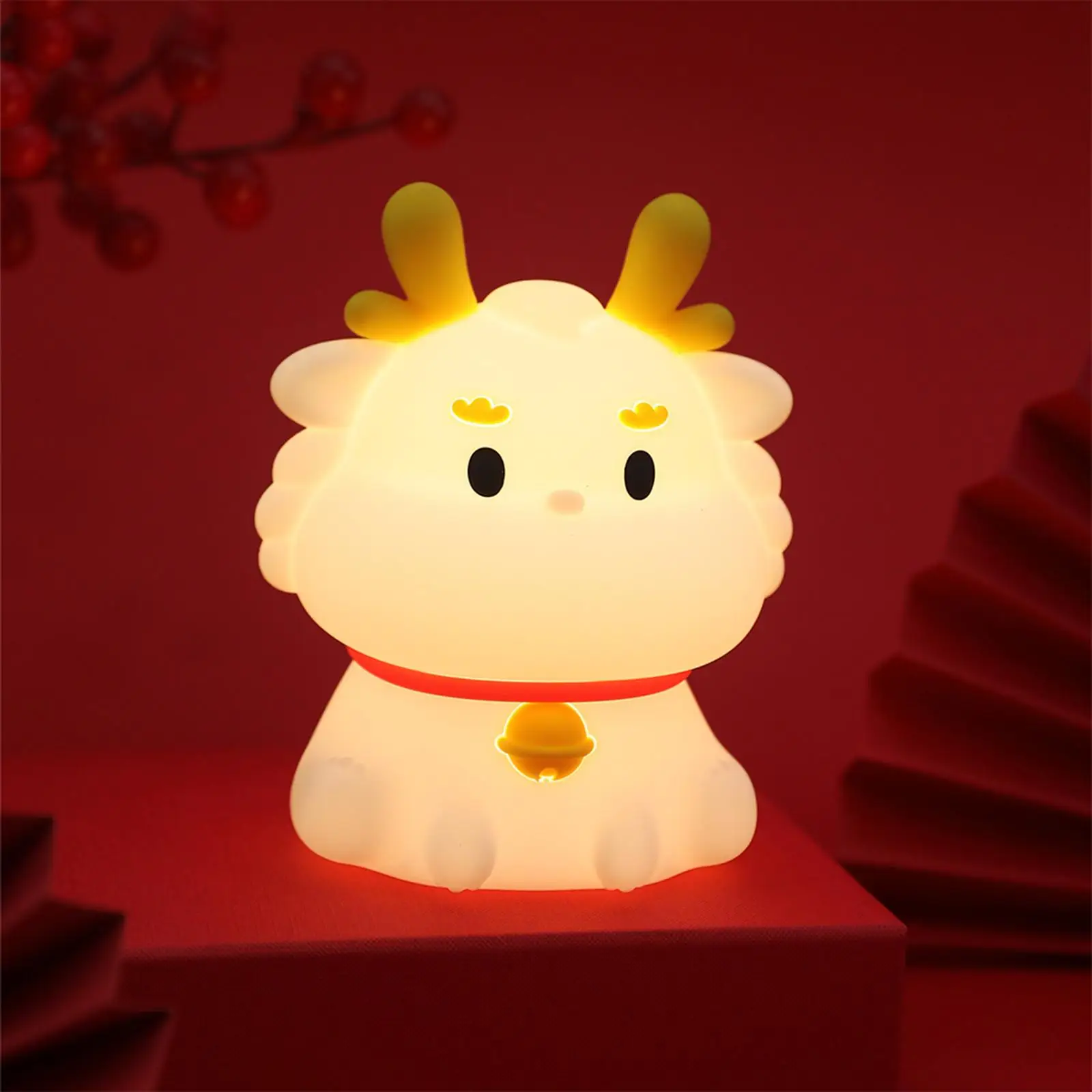 Dragon Night Lights NightStand Lamp Animal Silicone Lamps Bedside Desk Lamp for Breastfeeding Kids Room NightStand Nursery Teen