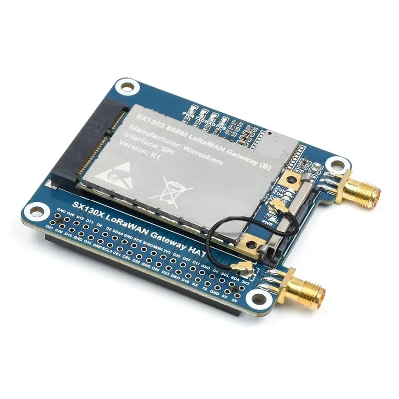 GPS IoT 프로젝트 확장 보드 LoRaWAN 게이트웨이 I2C SPI RPI용 라즈베리 파이 제로 2 W 3 4 모델 B 5용