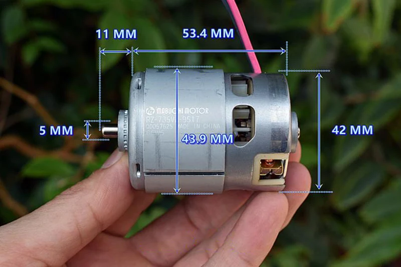 Original Mabuchi RZ-735VA-9517 DC 12V ~ 18V 20400 U/min Hochgeschwindigkeits-Hochleistungs-Motor mit hohem Drehmoment für Elektro werkzeuge