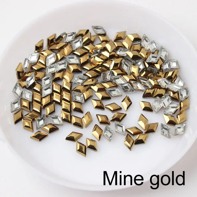 Großhandel Raute 3*5mm Mini Flache Rückseite Nagel Strass Speziell Geformte Kristalle Nail Art Steine 3D Personalisierte Dekoration – Detail 8
