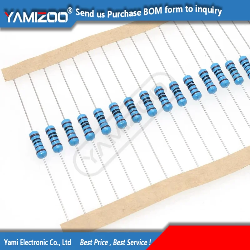 10pcs 1W Metal Film Resistor 0.1R ~ 2.2M 10R 22R 47R 100R 330R 1K 4.7K 10K 22K 47K 100K 330K 470K 1 2 10 22 47 100 330 1M ohm