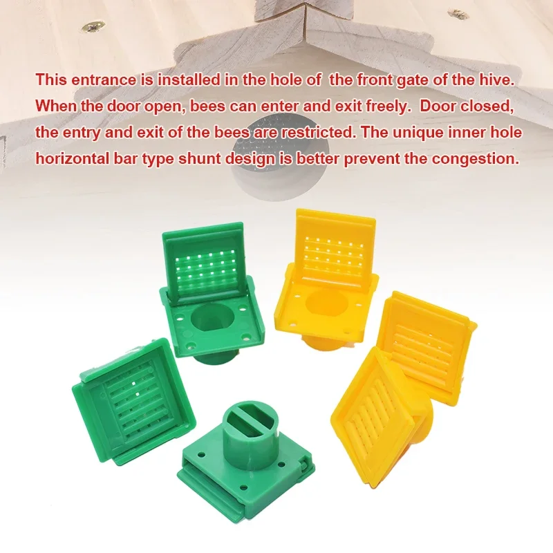 Langstroth Dadant Beehive Entrance Plastic Bee Box Entrance Reducer Gate Control Bees In and Out Beekeeping Tool