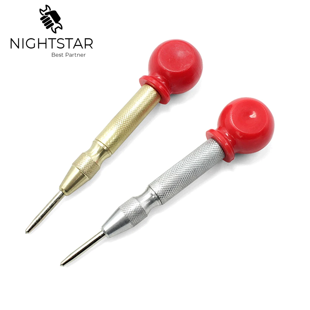 Automatic Center Pin Punch Spring Loaded Marking Starting Holes Tool Wood Press Dent Marker Woodwork Tool Drill Bit 5 inch automatic center pin punch spring loaded marking starting holes tool wood press dent marker woodwork tool drill bit