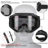 Color Changing Ski Goggles 3 mm Thick Lenses Anti-UV Motorcycle Glasses Cycling Eyewear for Outdoor Sports 3