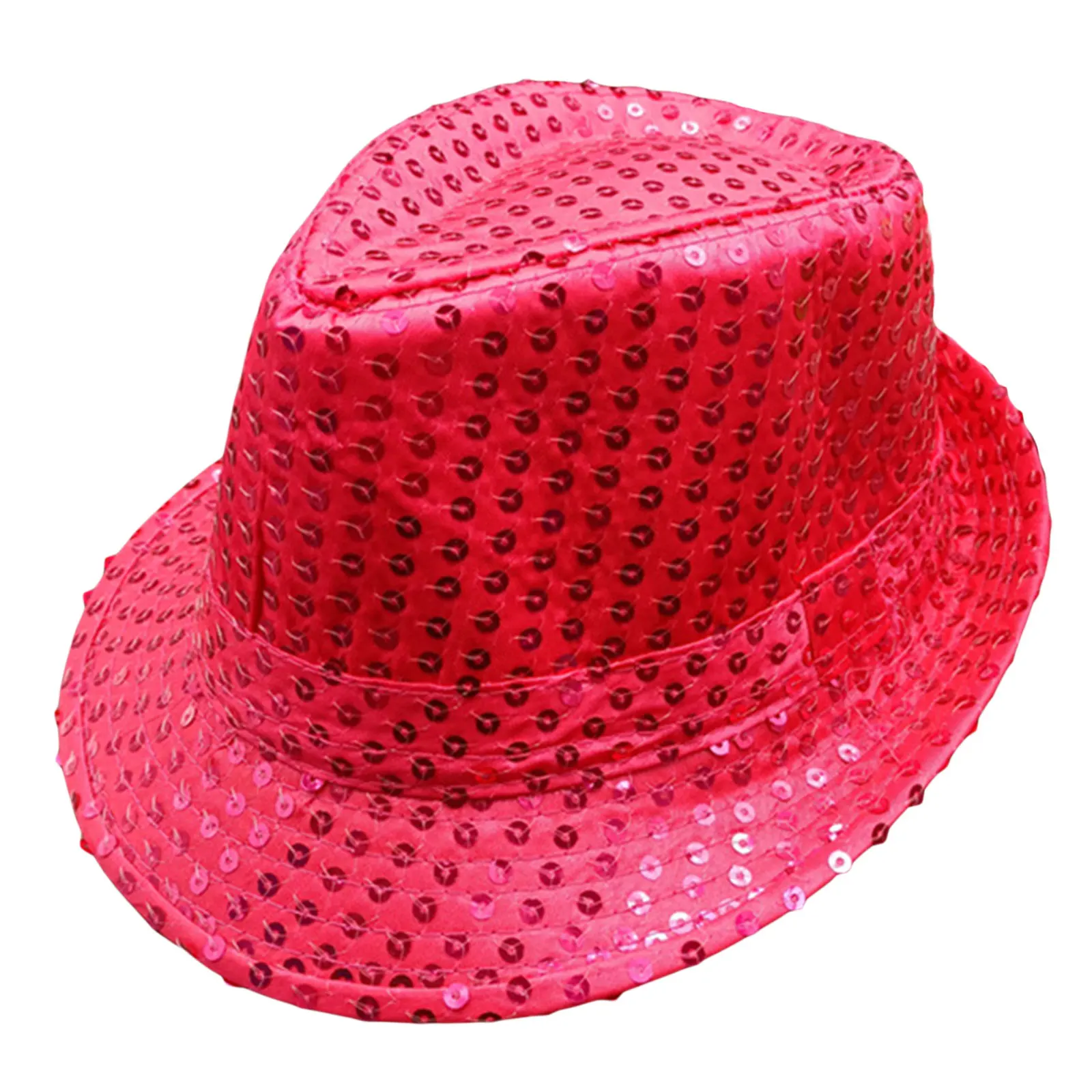 12 Colors Men's Women's Jazz Hat Sequins Retro Disco Funky Glitter Costume Unisex Novelty Christmas Party Prop Charming Hat images - 6