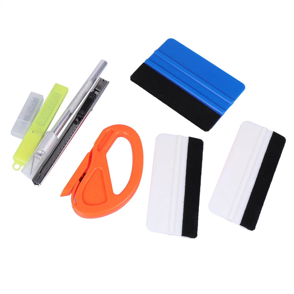 

Vehicle Carbon Fiber Car Tools Vinyl Wrap Film Sticker Wrapping Tool Auto Window Tint Foil Magnetic Stick Squeegee Razor