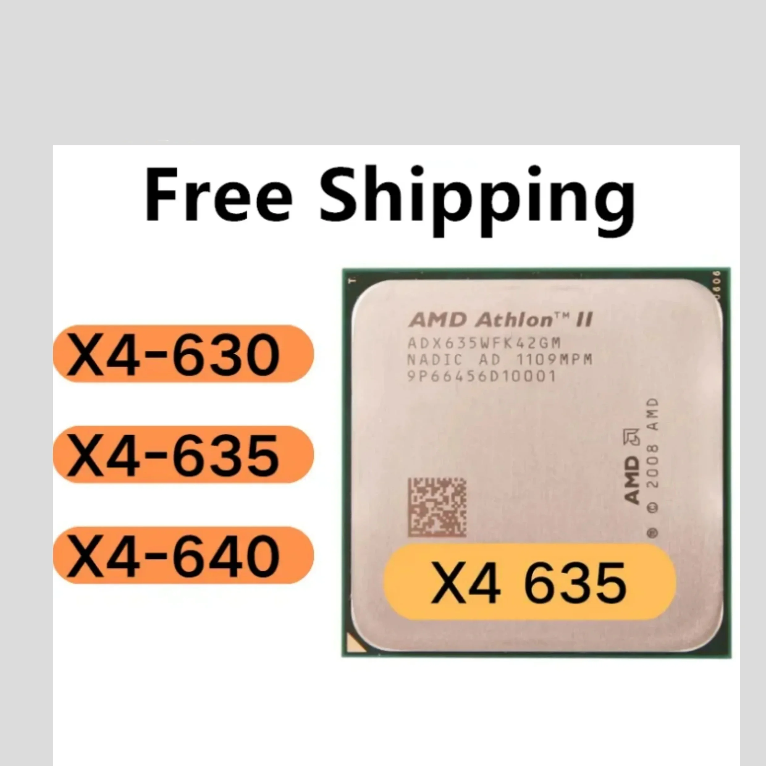 AMD-Athlon-II-X4-630-X4-630-2-8GHz-Quad-Core-CPU-Processor ...