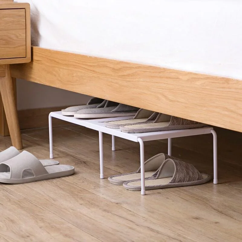 Adjustable ABS shoe organizer shoe rack Shoe Rack Organizer Expandable Under Sink Storage Shelf for Closet Cabinet Shoe Display