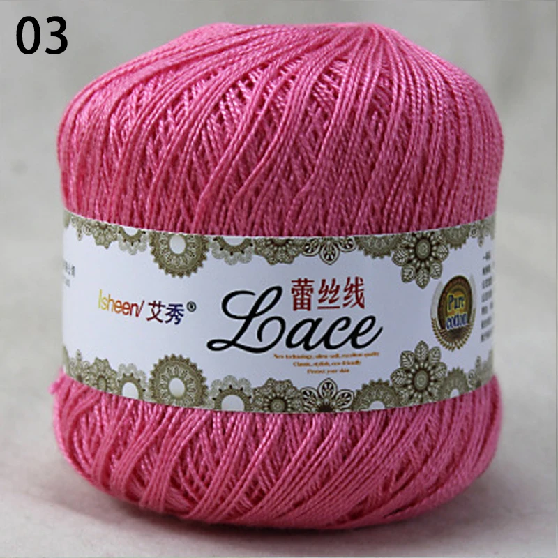 Description Picture 5 of item50g Ultra-fine Lace Wool Yarn Diy Knitting Threads Hand Woven Blanket Cardigan Lace Crochet String Thread Embroidery Cotton Yarn