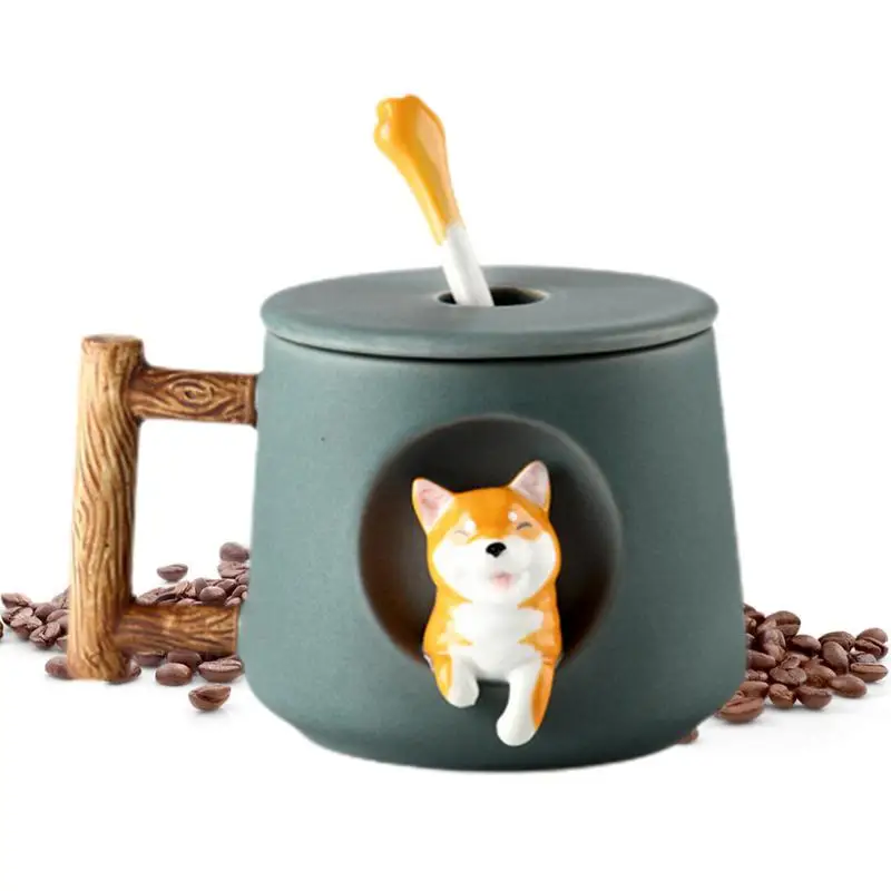 

Мультяшная керамическая кружка, симпатичная 3D кружка для молока, чая, креативная кофейная чашка, кружка с милыми животными для детей