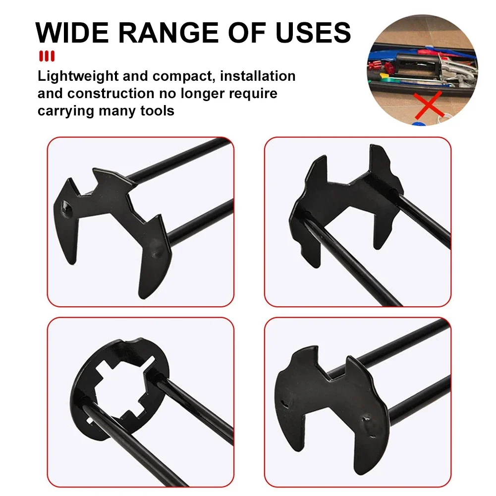 1/2 PCS Basin Wrench 7 Sizes Sink Wrench Four-Jaw Hex Under Sink Wrench Faucet Tool Multifunctional Steel for Bathroom Kitchen