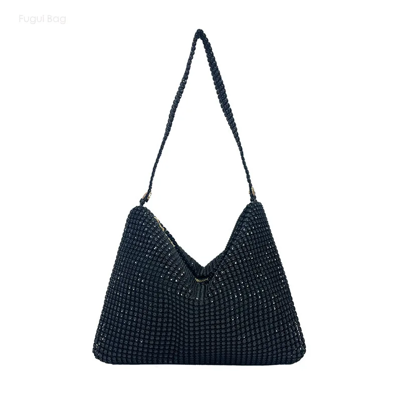 

Women's Underarm Bag Handbill Shoulder Bag Fashionable New Style Personalized Diamond Colorful Trendy High End Dinner