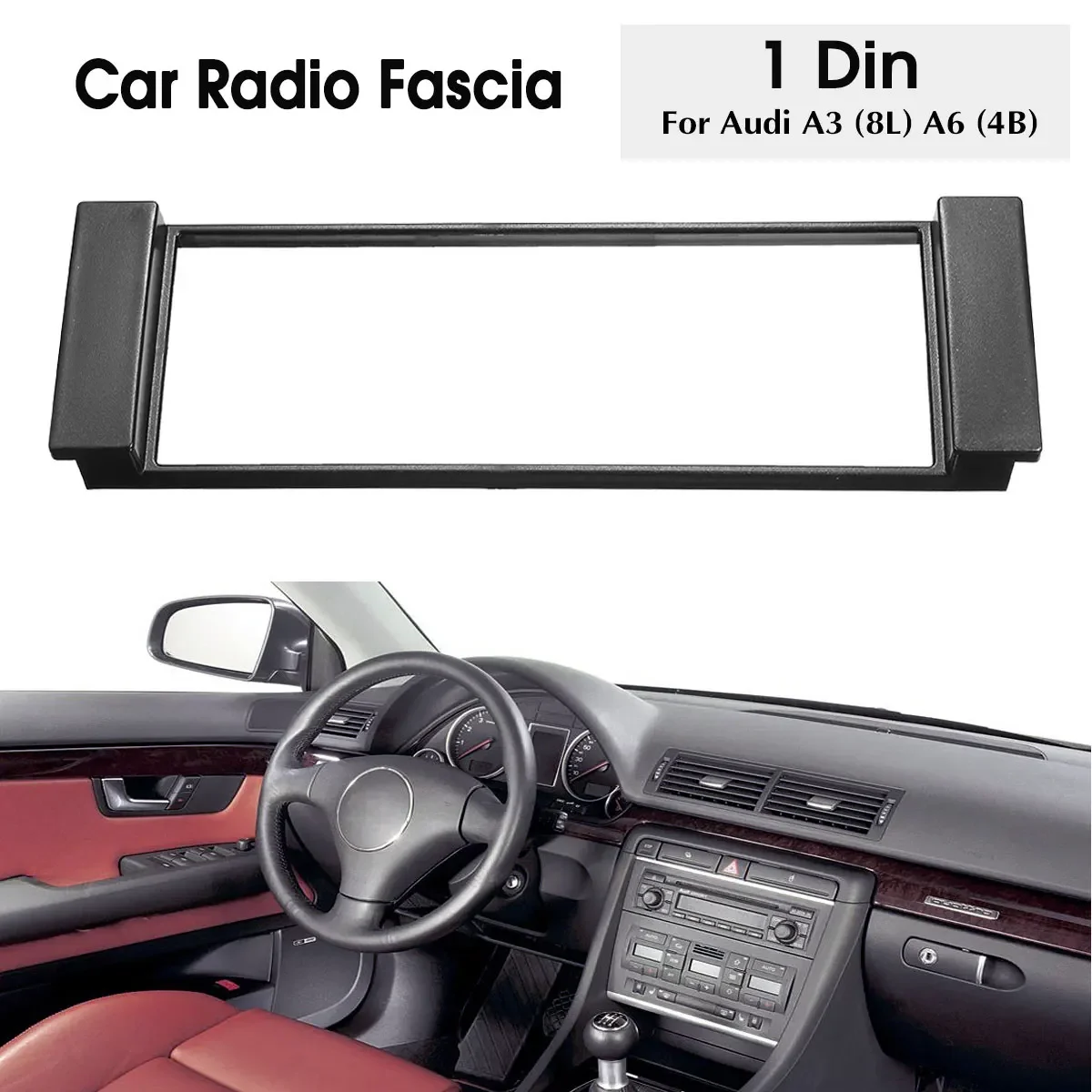 Car Fascia Stereo Audio Radio Plate Panel Dash Frame Fascas Sostituzione Per Audi A3 8L A6 4B Scudo