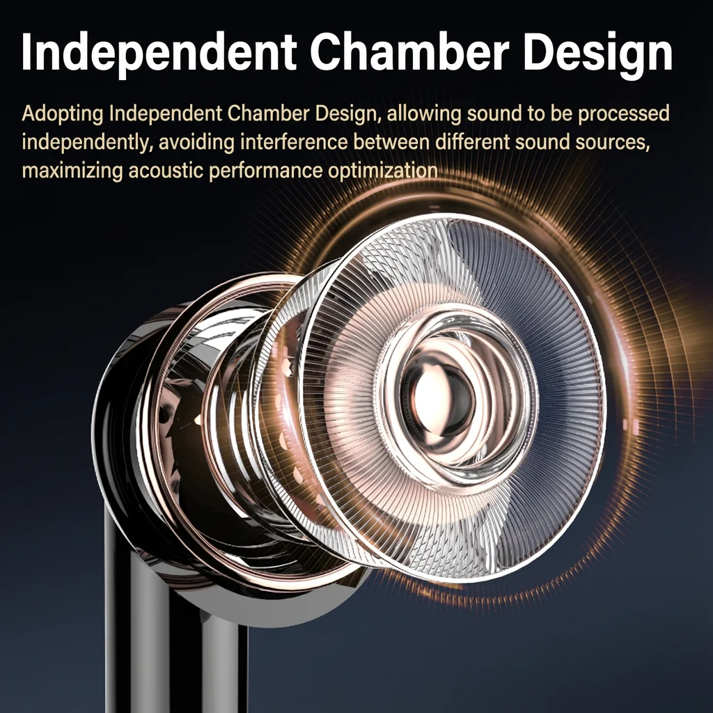 Wireless HiFi Stereo Earbuds with ENC Noise Cancelling Mic and LED Display