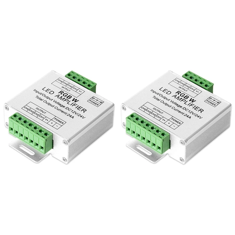 

Светодиодная лента, контроллер усилителя RGB/RGBW 5050, работает с 4-контактной/5-контактной светодиодной лентой DC 12 В/DC 24 В 5050SMD