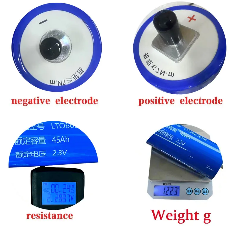 6/48pcs new Yinlong 2.3v 45ah LTO 66160 lithium titanate battery DIY 12V 24V 48V solar storage RV car audio rechargeable battery 4