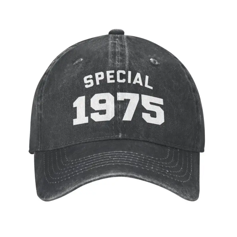 

Classic Cotton Funny Birthday Gifts Special Born In 1975 Baseball Cap Men Women Custom Adjustable Adult Dad Hat Hip Hop