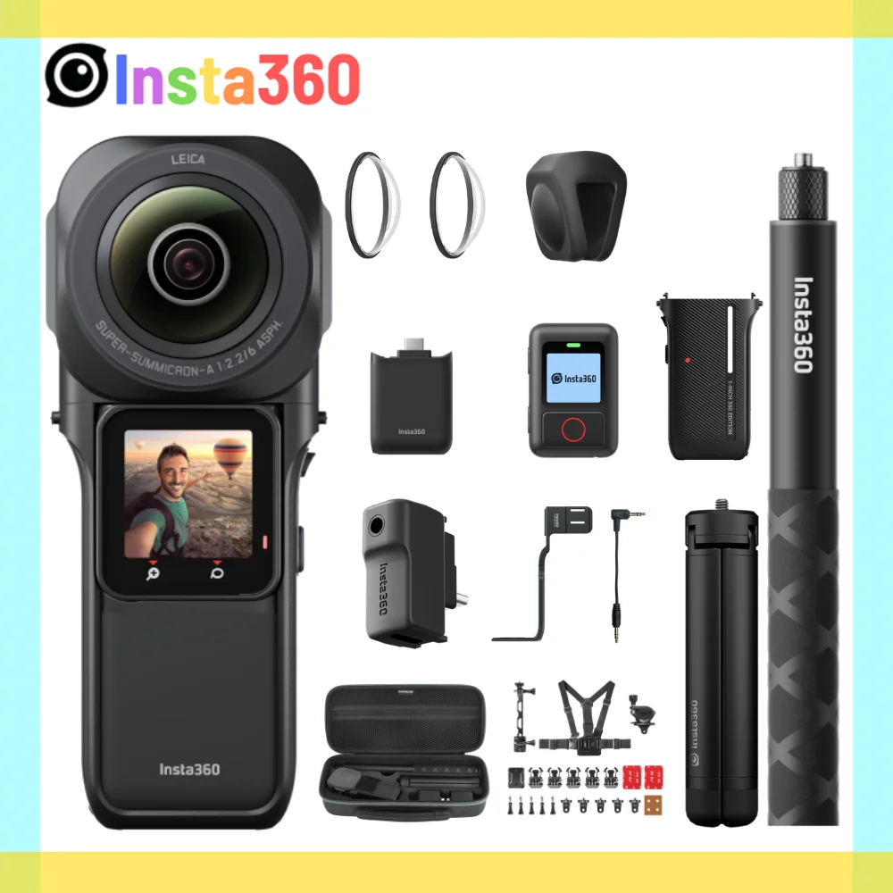 Insta360 ONE RS 1-Inch 360 Edition - 6K 360 Camera with Dual 1-Inch  Sensors, Co-Engineered with Leica, 21MP Photo, FlowState Stabilization,  Superb Low