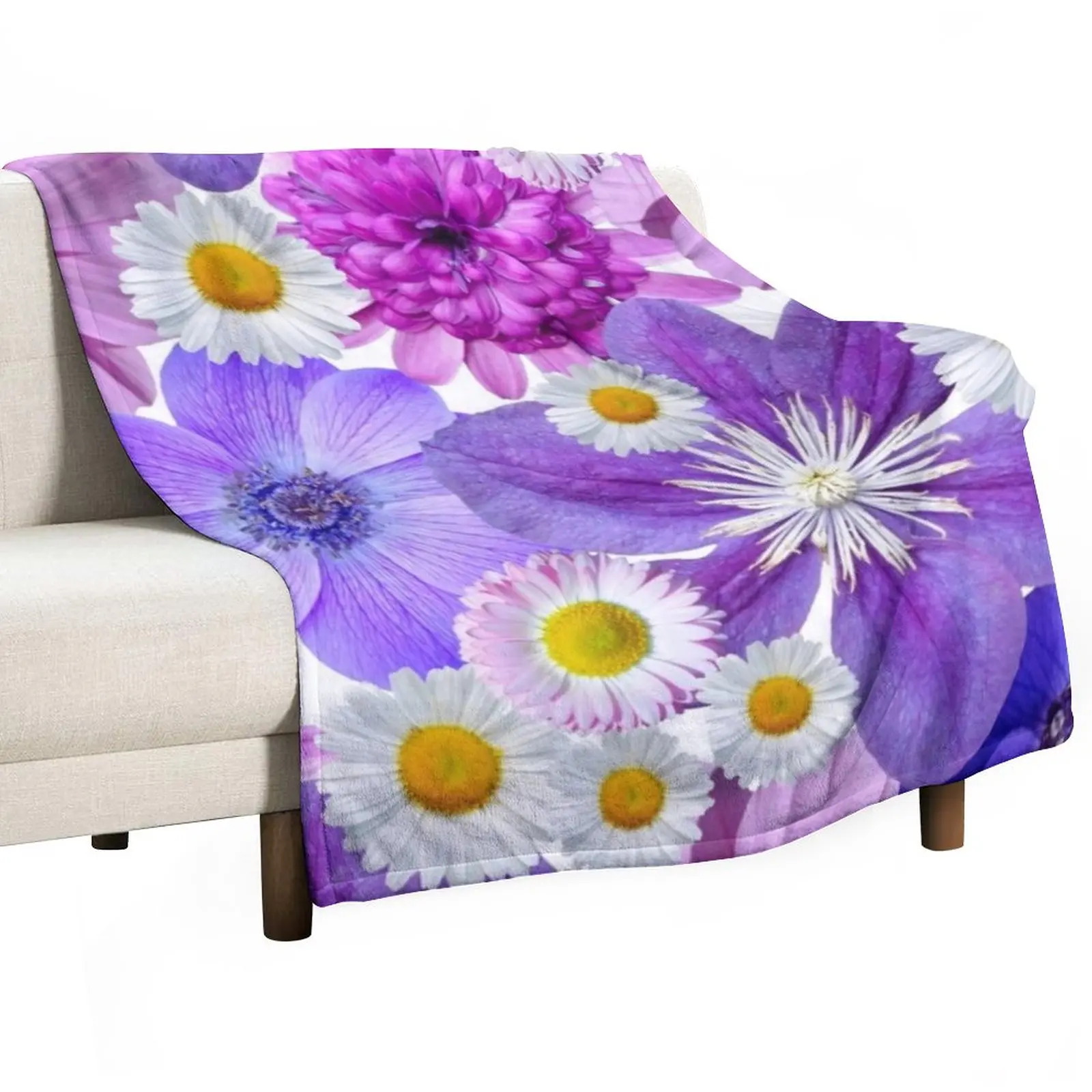 

Flowers pattern Throw Blanket Hair Blanket Beautiful Blankets