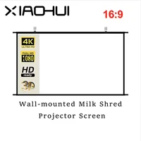 XIAOHUI Wall-mounted Projector Screen 16:9 Ratio Outdoor Office Home Entertainment Portable High-definition Foldable 72-133inch - Image 3