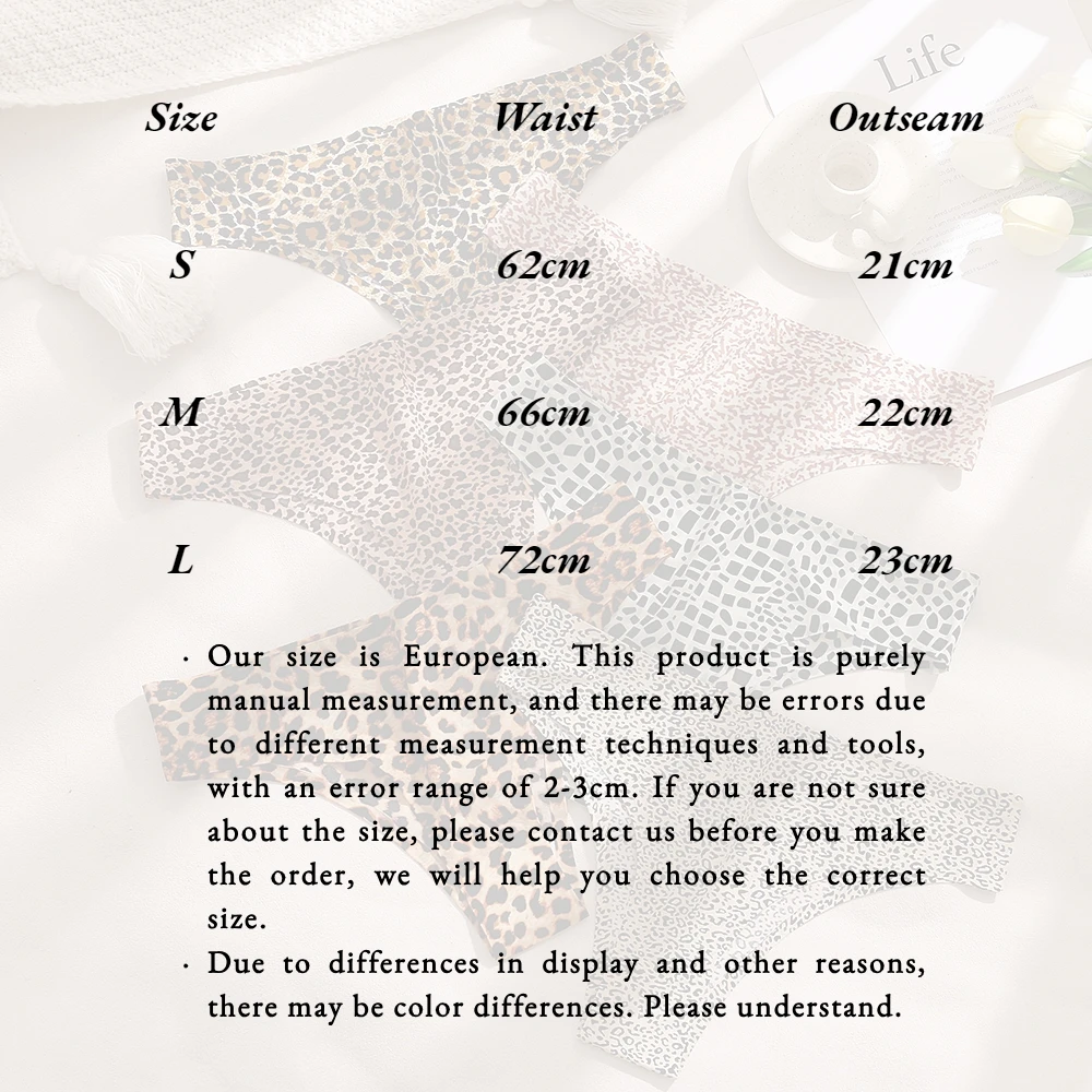 Leopard Women's Brazilian Panties Sexy Female Underwear Ice Silk Thong for Women Ladies Soft Skin-Friendly Bikini Comfy 2023 New - Image 6