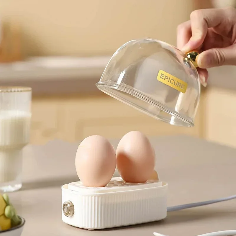 

120W Electric Egg Boiler Automatic Steamer Mini Breakfast Machine Egg Cookers 2 Eggs Portable Steamer Automatic Power Off 220V